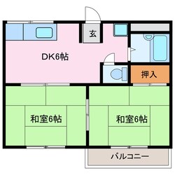 宇治山田駅 徒歩5分 2階の物件間取画像